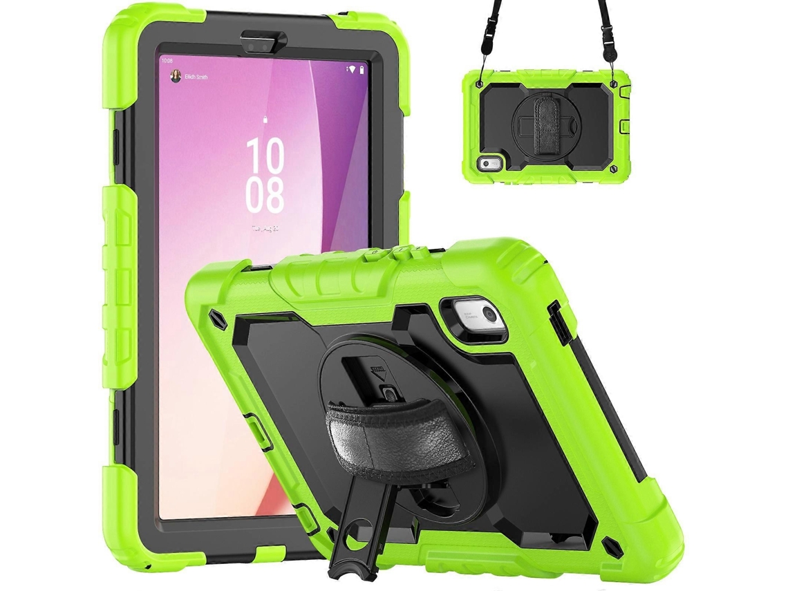 Capa Híbrida De Silicone Para Tablet Lenovo Tab M9 E Lenovo Tab M8 De 4ª Geração Com Alça De Ombro.