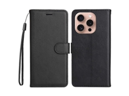 Capa Protetora De Couro Kt Leather Series-2 Para Iphone 16 Pro, Cor Sólida, Capa Para Celular