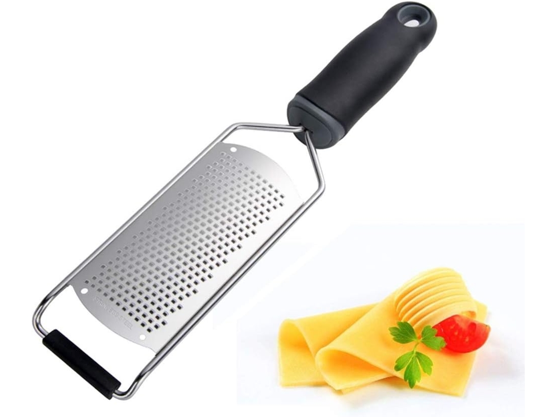 Ralador De Queijo Em Aço Inoxidável Com Cabo Ergonômico, Ralador Manual Para Queijo Ralado, Gengibre, Limão, Frutas Cítricas, Alho E Cenoura
