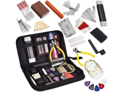Mali kit de Ferramentas para Guitarra 72 Peças com Bolsa de Transporte e Régua de Medição
