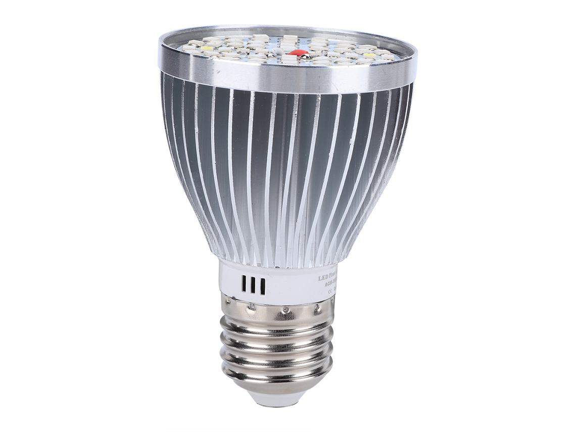 Luz de Crescimento Led 60w Espectro Completo 60leds para Cultivo Hidropônico E27 85-265v | S/MARCA