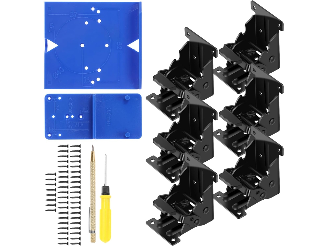Conjunto De 6 Suportes Para Pés Mesa Em Aço Carbono, E Com Suportar