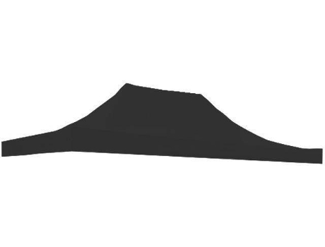 Toldo para Tendas PRESENTES MIGUEL  (3x2 m - Preto)