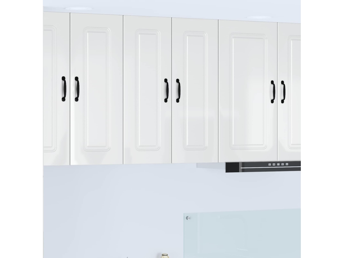 Vidaxl Painel De Lava-louça Kalmar 2 Unid. Branco Brilhante