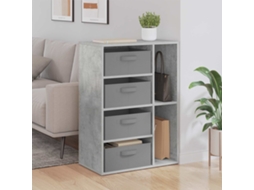Vidaxl Buffet Cinzento Cimento 60 X 33,5 X 84 Cm