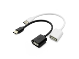 Cabo Otg Tipo C, Universal para Celulares, Adaptador Otg, Usb 2.0 de Dados Preto Pc Tv Portátil Jogos STELASPLEN