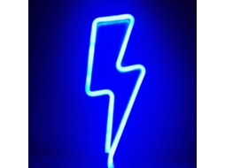 Rebe-luz Neon Led Com Sinal De Raio, Luz De Parede Operada Por Bateria E Usb Para Lar, Festa E Natal