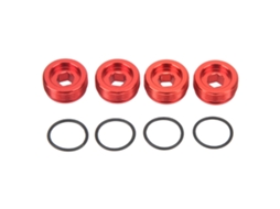 Tuerca De Cubo Delantero Eje Con Anillo O De Aluminio Para Arrma 1/7 1/8 Piezas Accesorios Rc Rojo