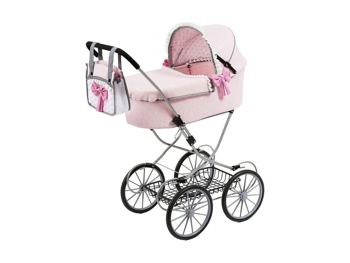 Reig - Carrinho De Boneca Bebe-paseo Classic Vintage Rosa, - Rer12151