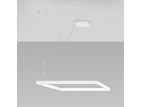 Candeeiro de Teto Led SOLLUX (Aluminio - Nelya M - Branco - 4000K)