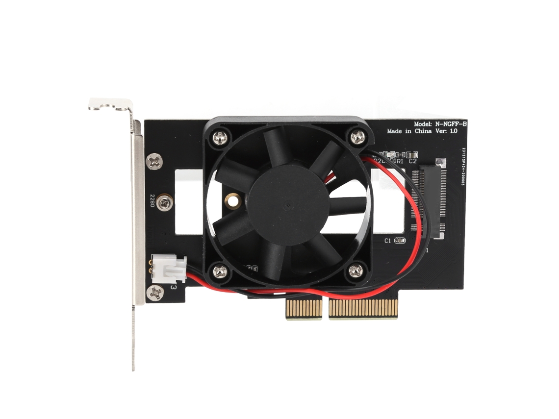 Placa Adaptadora Pcie X4 Nvme M.2 2280 Ssd Com Conversão De Cooler