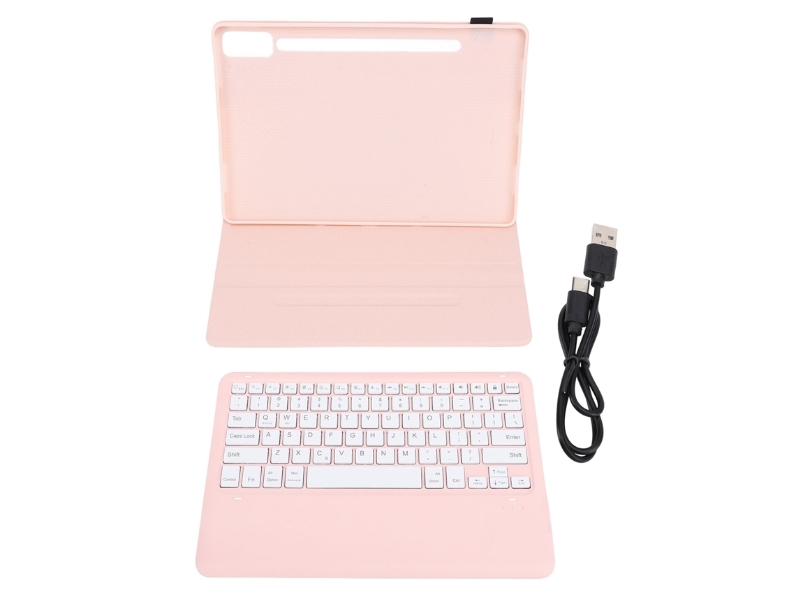 2026zentro-capa Case Com Teclado Magnético Recarregável E Suporte Para Caneta Para Tab P12 12.7 Polegadas 2023 Rosa
