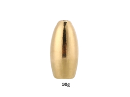 Anub 10pcs Peso de Cobre Resistente À Corrosão Sinker Accessório de Pesca (10g)