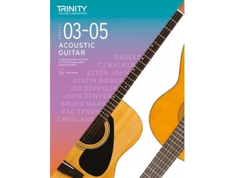 Livro Trinity College London Acoustic Guitar Exam Pieces From 2020 Grades 3–5 de Trinity College London (Inglês)