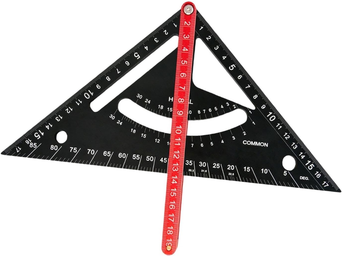 Esquadro De Carpinteiro, Régua Triangular Multiuso Para Telhados, Para Uso Doméstico.