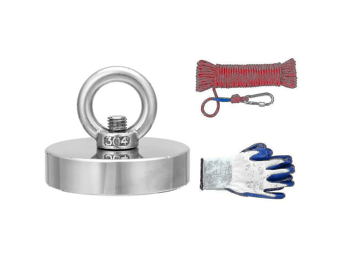 Ímã de Neodímio de 35 a 600 Kg com Corda de 20m AQUAFORGE