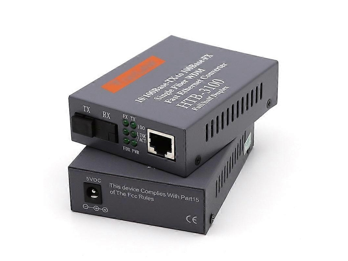Par Htb 3100 Ab 10/100m 25km Sc Simplex Mode Fiber Optic Rj45 Enternet Media Converter Netk Fiber Optic Transceiver Aquaforge