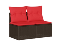 Garden Sofa Set, Garden Sofa Sets Vidaxl Marrom Rattan / Vime (n/a)