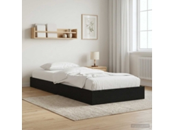 Vidaxl Estrado De Cama Carvalho Preto 80 X 200 Cm Derivados De Madeira