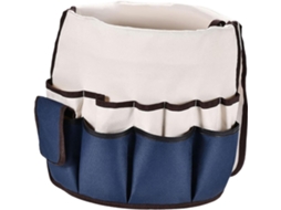 Organizador de ferramentas de jardim, bolsa impermeável em formato de balde com vários compartimentos, tecido Oxford, ideal para