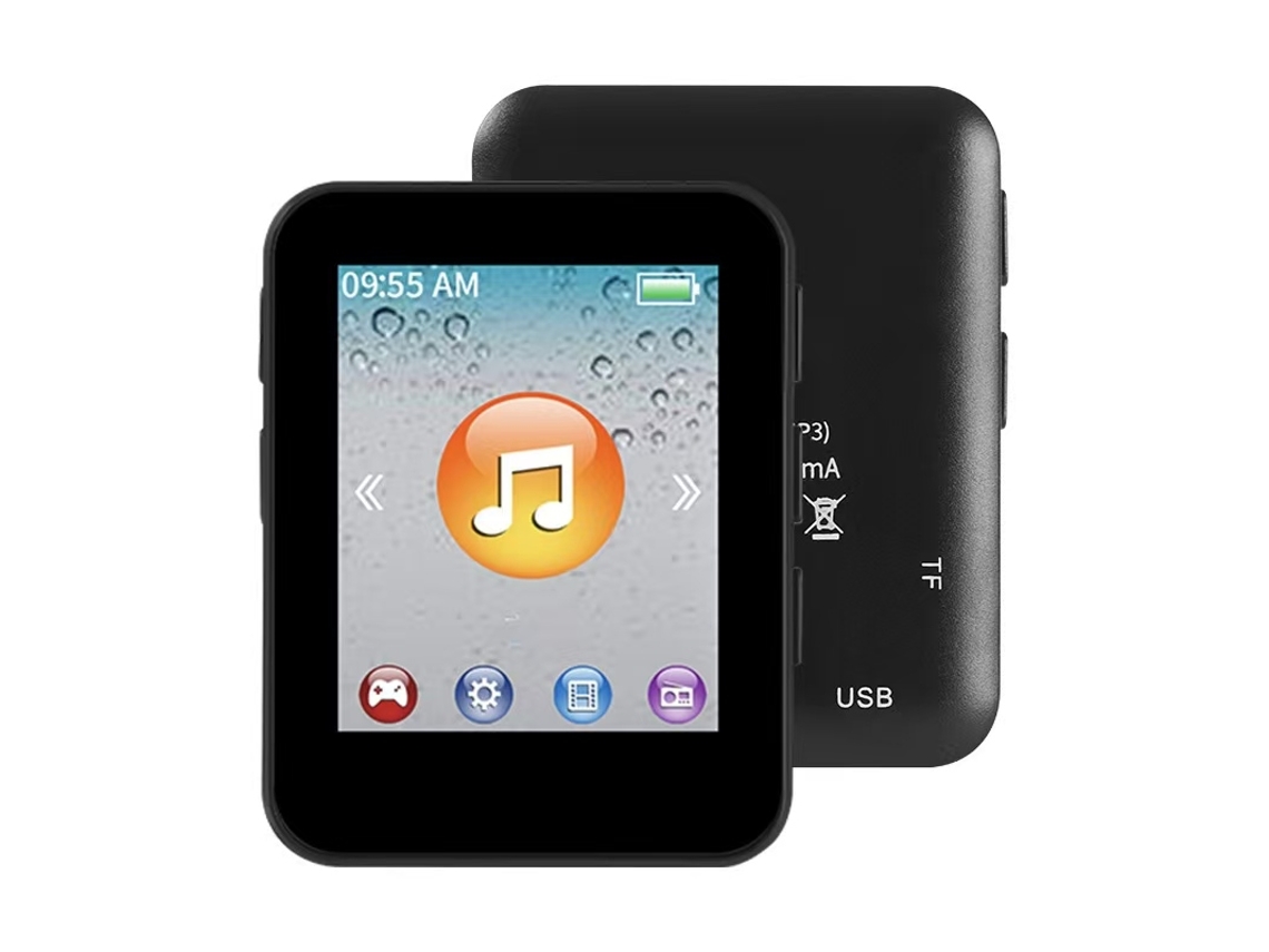 MP3 YIZHOOD (4G) Bluetooth 2.0 polegadas botões dicionário de plástico Redução de ruído preto