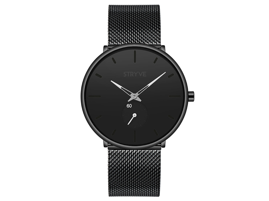 Relógio Masculino MDUG Slim Business de Quartzo com Pulseira de Malha Milanesa à Prova D'água