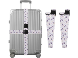 Conjunto De 2 Cintas Bagagem Com Estampa Aquarela Tartaruga Coral, Ideais Para Malas De Viagem, Acessórios Para Cintos
