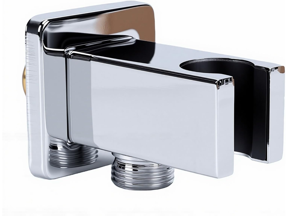 Asixxsix Cotovelo Parede Com Flange, Rosca Macho Padrão G1 2 Polegada, Cotovelo Inox Para Fornecimento