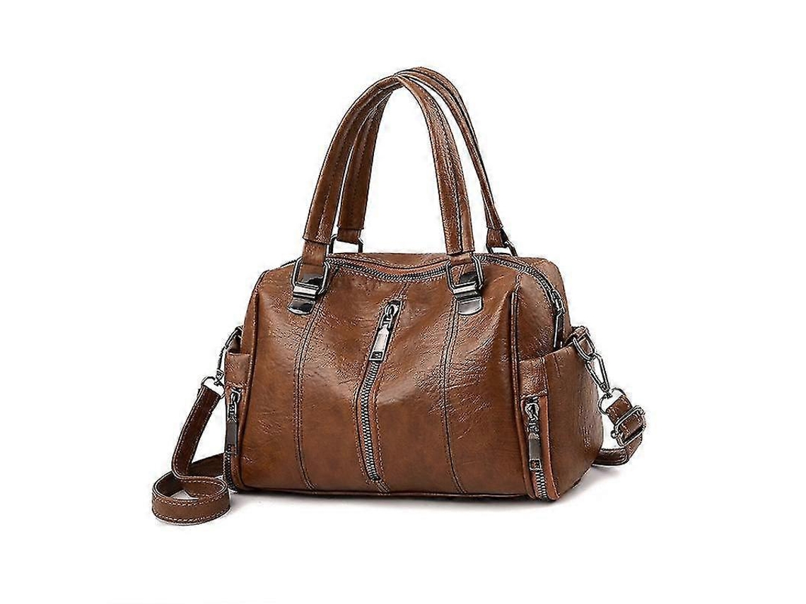 Bolsa De Mulher, Crossbody E Ombro, Prática E Estilosa--brown