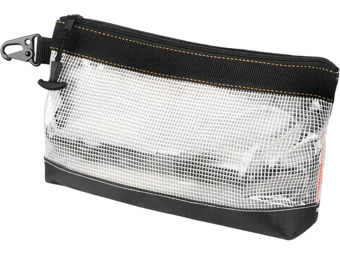 Bolsa Compacta Com Zíper E Gancho De Metal, Bolsa Utilitária Multifuncional Para O Trabalho.