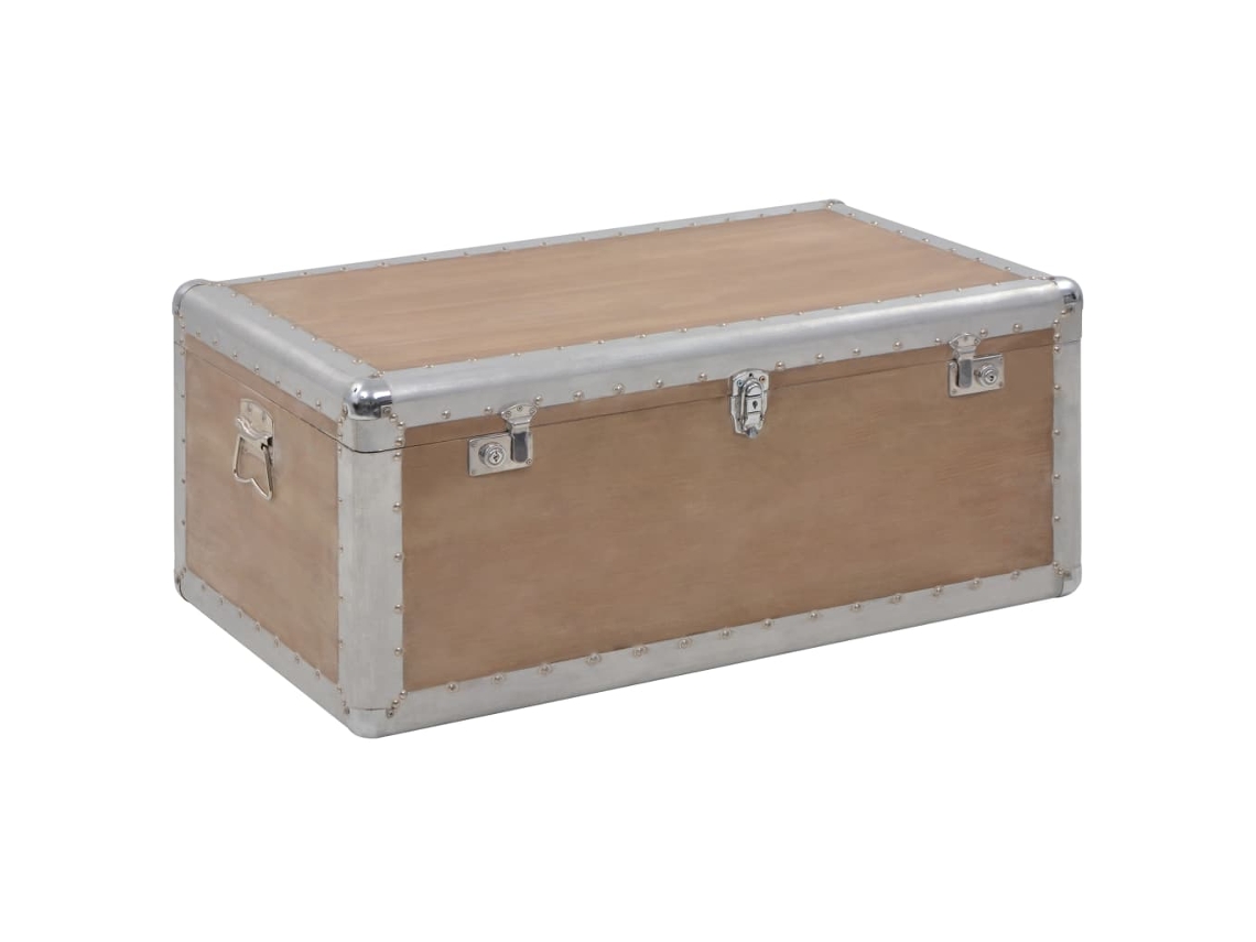Storage Box, Storage Boxes Vidaxl Marrom Madeira