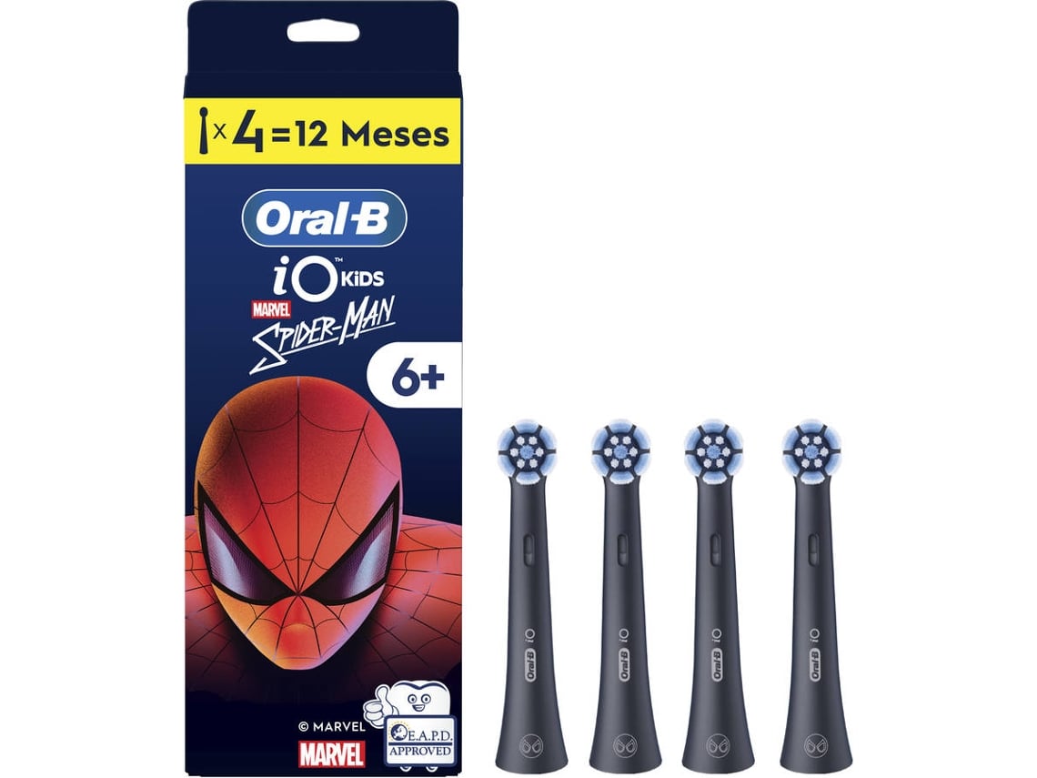 Recarga Escova de Dentes ORAL-B iO Kids 6+Spiderman (4 Unidades)