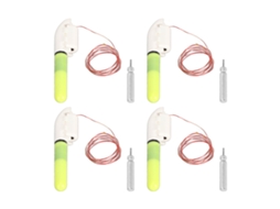 4 pcs de bastões luminosos LED para vara de pesca com alarmes de mordida S/MARCA