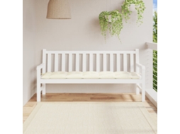 Vidaxl Almofadão P/ Banco De Jardim 180x50x7cm Tecido Oxford Creme