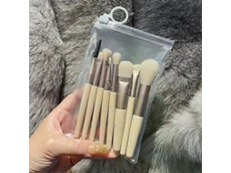 Conjunto De 8 Pincéis De Maquiagem Portáteis, Mini Pincéis Macios Para Corretivo, Pó Solto, Sombra, Base, Ferramentas De Beleza. Everley891