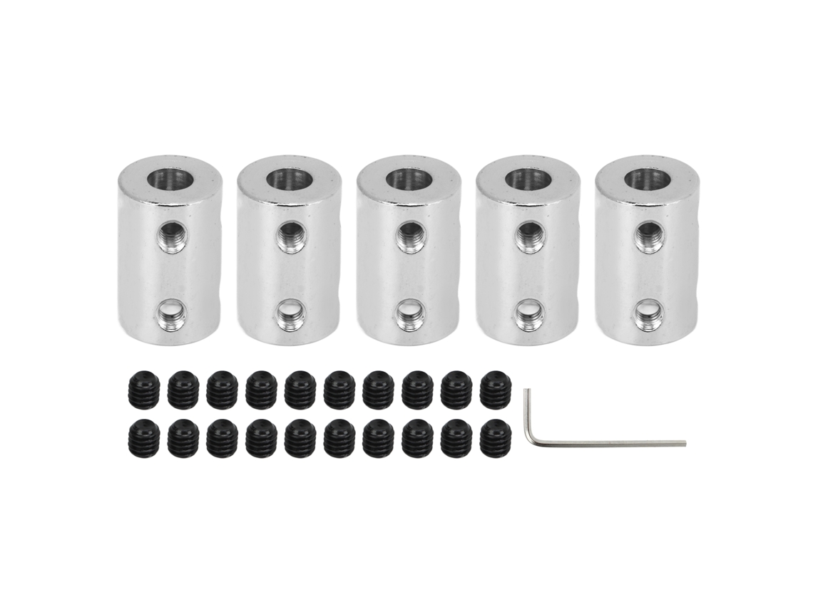Mali kit de Acoplamento de Eixo 5 Peças 6 8mm Conexão Motor com 4mm Bore 22mm Comprimento 14mm Diâmetro para Transmissão Mecânica