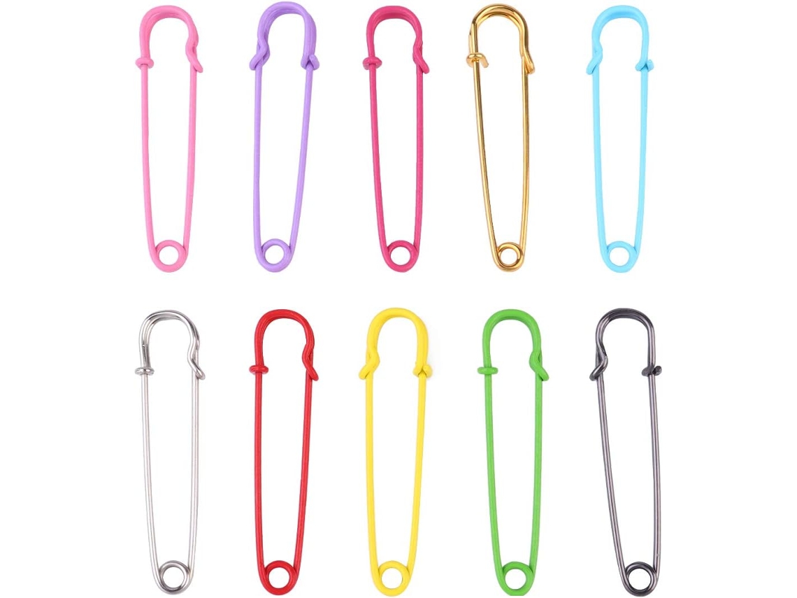 Clips de metal reforçado de 75 mm, 10 peças extragrandes com estilo retrô para organizar documentos, chaves, lenços e
