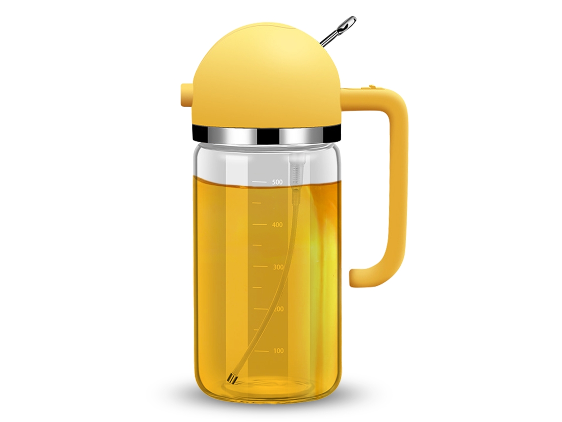 Dispensador e Pulverizador de Óleo 2 em 1 550ml de Vidro para Cozinha, Salada, Air Fryer, BBQ S/MARCA