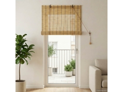Vidaxl Estores De Rolo Natural 80 X 220 Cm Junco