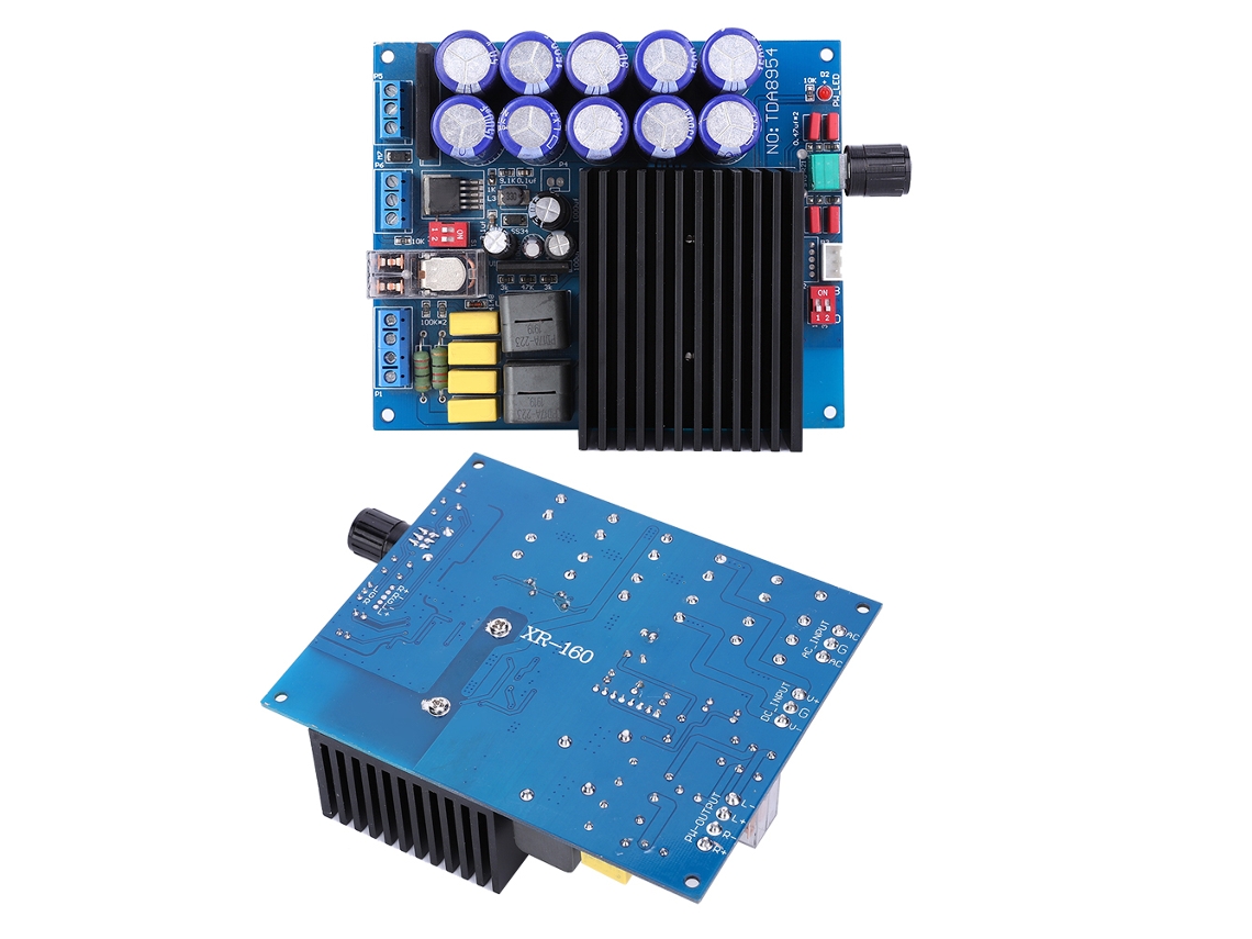 Laxiscreed Ampliador De Áudio Digital Hifi Tda8954th Classe D De Alta Potência Estéreo