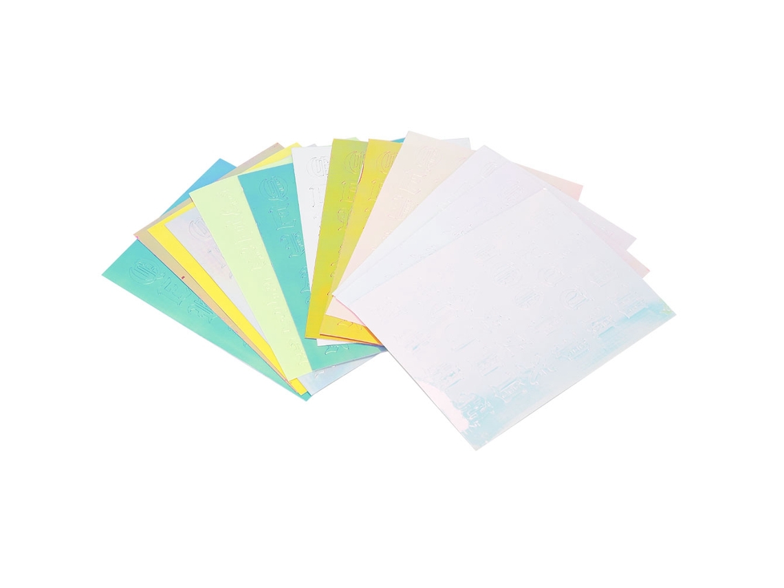 15pcs Adesivos Para Unhas Em Forma De Lábio Com Padrões Coloridos Para Diy De Unhas Transferíveis