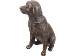 Estatueta de Cachorro em Resina Kichouse para Jardim, com Design Delicado, Escultura Decorativa de Dachshund em Pé, CHABERLU