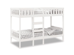 Vidaxl Beliche 90x190 Cm Madeira De Pinho Maciça Branco