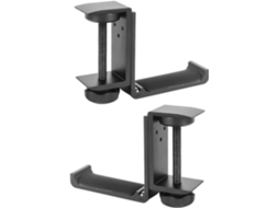 Suporte De Mesa Para Fones De Ouvido Em Metal, Composto Por 2 Peças, Com Gancho Dobrável E Removível, Oferecendo