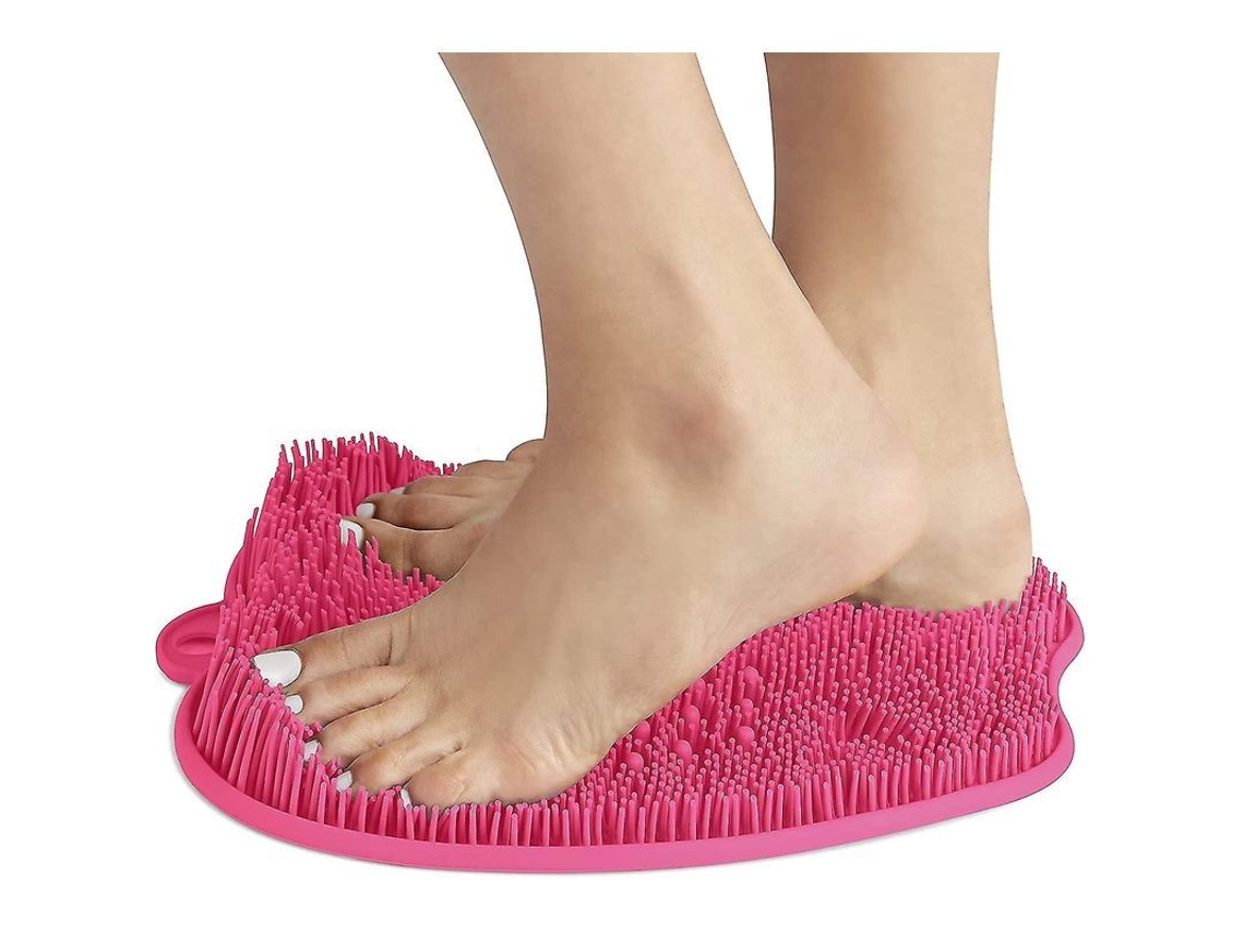 Scrubber Para Pés Para Use No Chuveiro - Limpador E Massager De Pés No Chuveiro