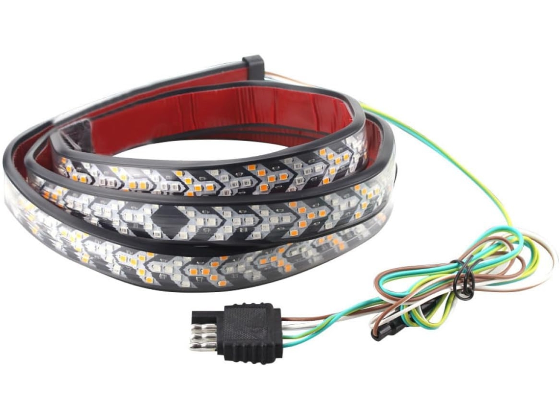 Fita De Led Silicone À Prova D'água Para Luzes Reboque,48 Polegadas,efeito Advertência Carros E