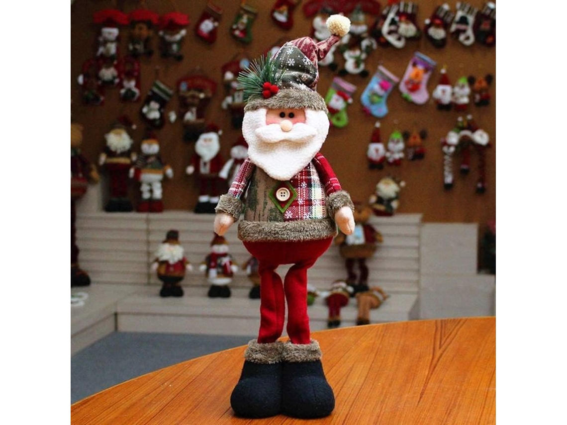 Boneco de Natal Papai Noel Neve Elk Plush