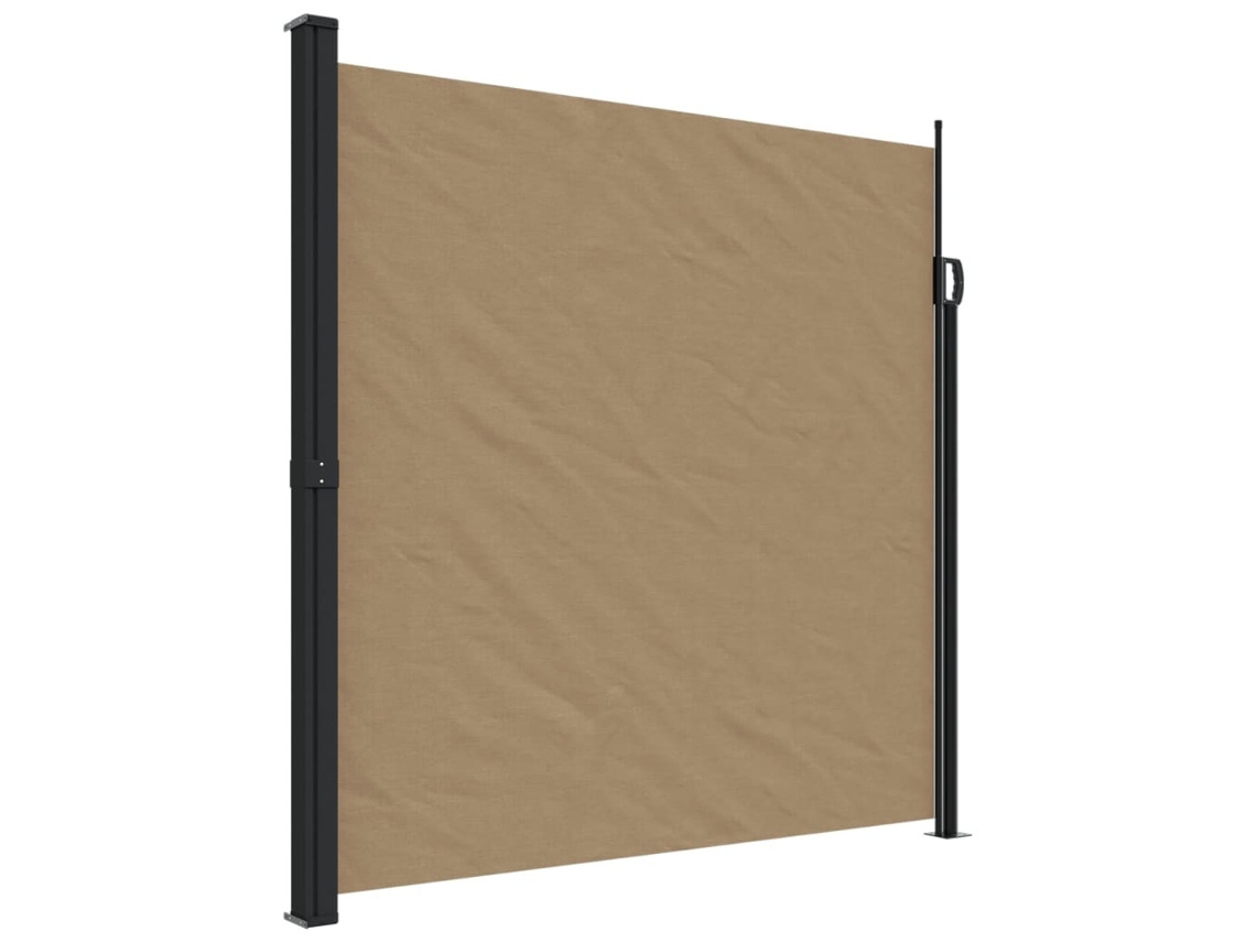Retractable Side Awning, Retractable Side Awnings Vidaxl Cinzento-acastanhado Poliéster (200 X 500 Cm)