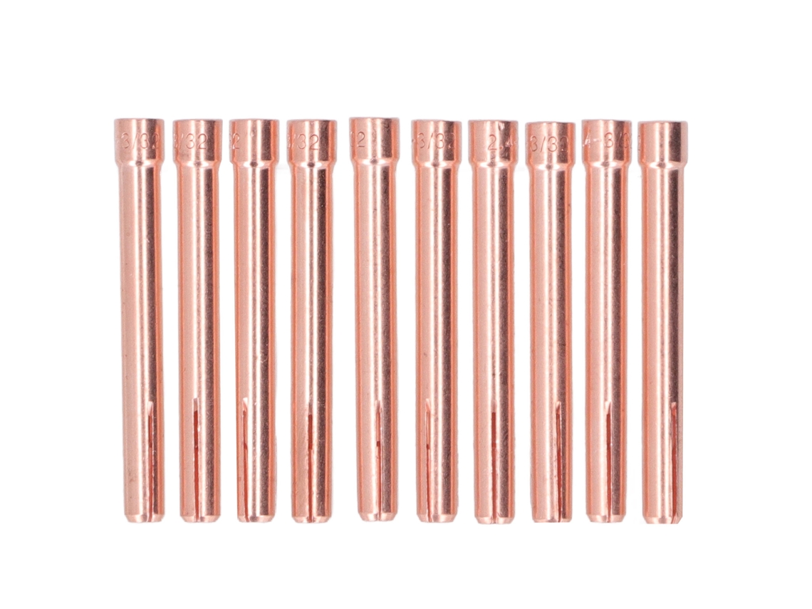 10 Pontas De Colete Tig 3/32in 2.4mm Para Tochas De Solda Wp17 Wp18 Wp26 Série Acessórios De Solda Tig