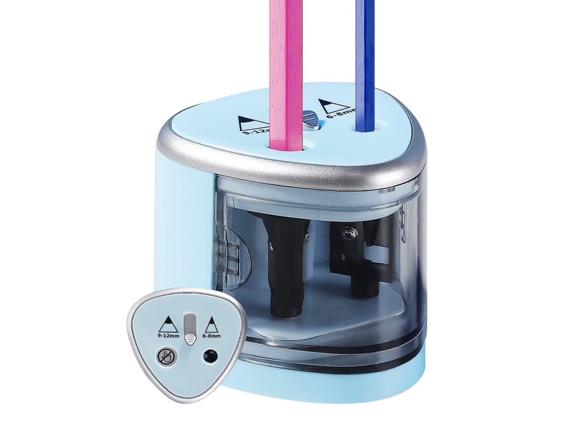 Apontador elétrico Slowmoose, apontador automático a bateria com acessórios